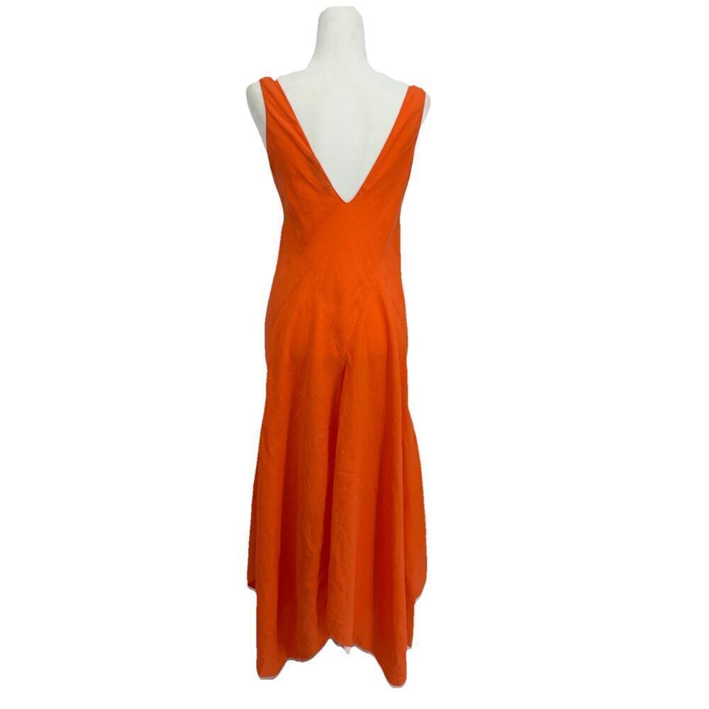 Ralph Lauren Purple Label Linen Asymmetrical Dress Handkerchief Gown Sundress S - Picture 6 of 16